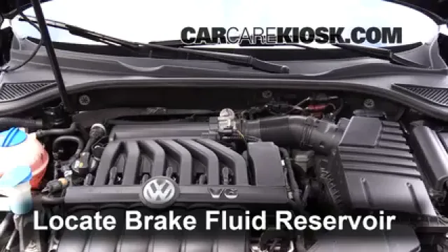 2015 Volkswagen Passat SEL Premium 3.6L V6 Brake Fluid Check Fluid Level